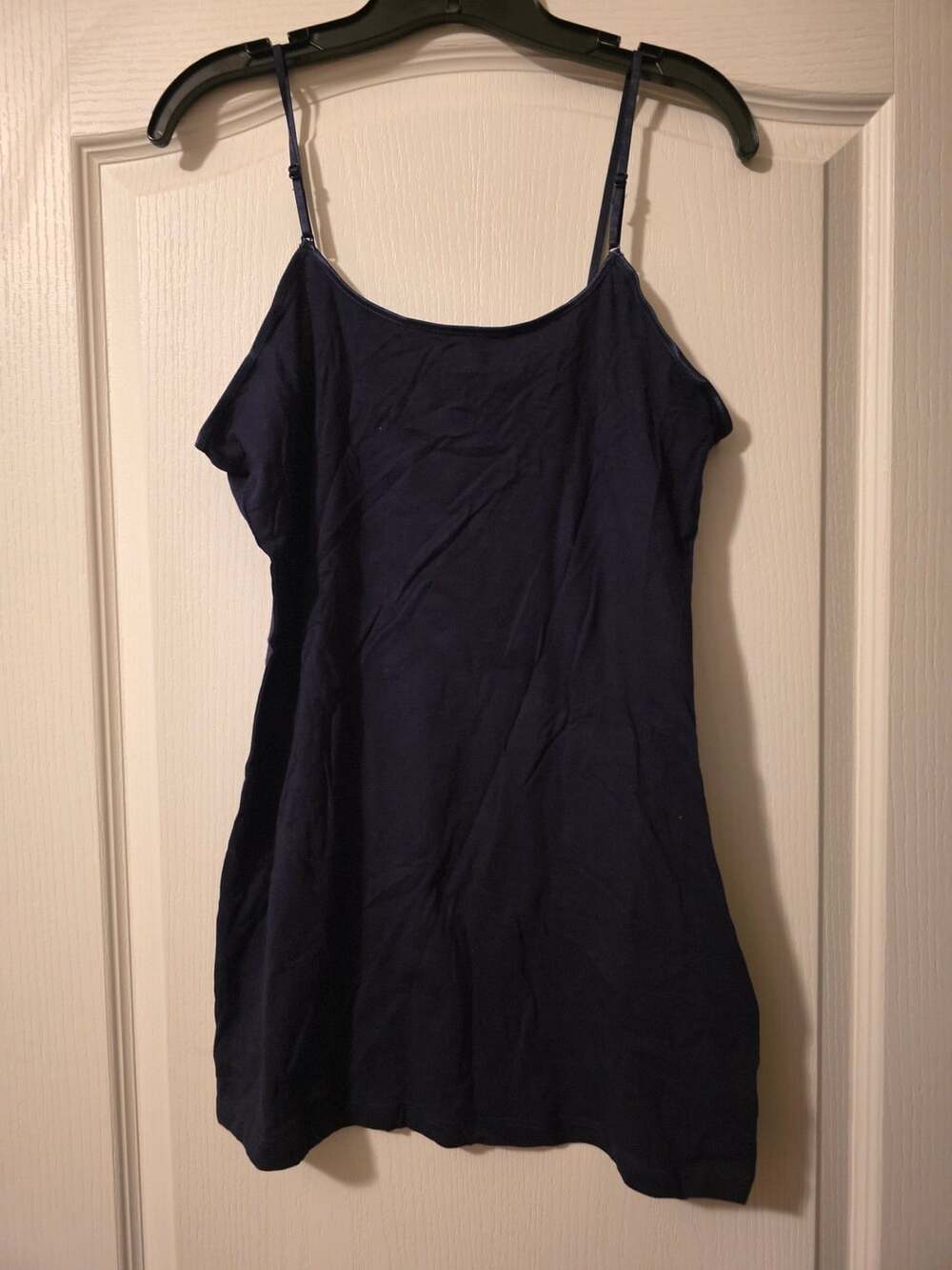 Zenana Signature Camisole Size 1X Navy Blue Adjustable Straps